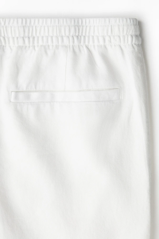 Short décontracté en lin mélangé