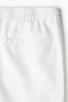 Short décontracté en lin mélangé