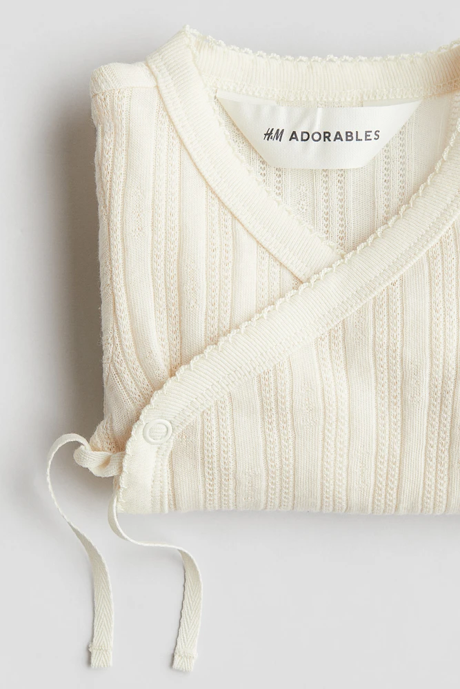 Body en jersey pointelle
