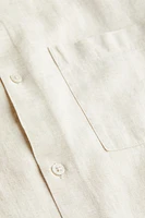Regular Fit Linen-blend Shirt