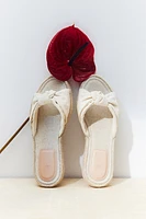 Knot-detail Espadrille Sandals