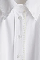 Chemise en coton avec détails de couture