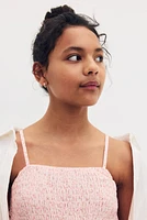 Smocked Strappy Dress