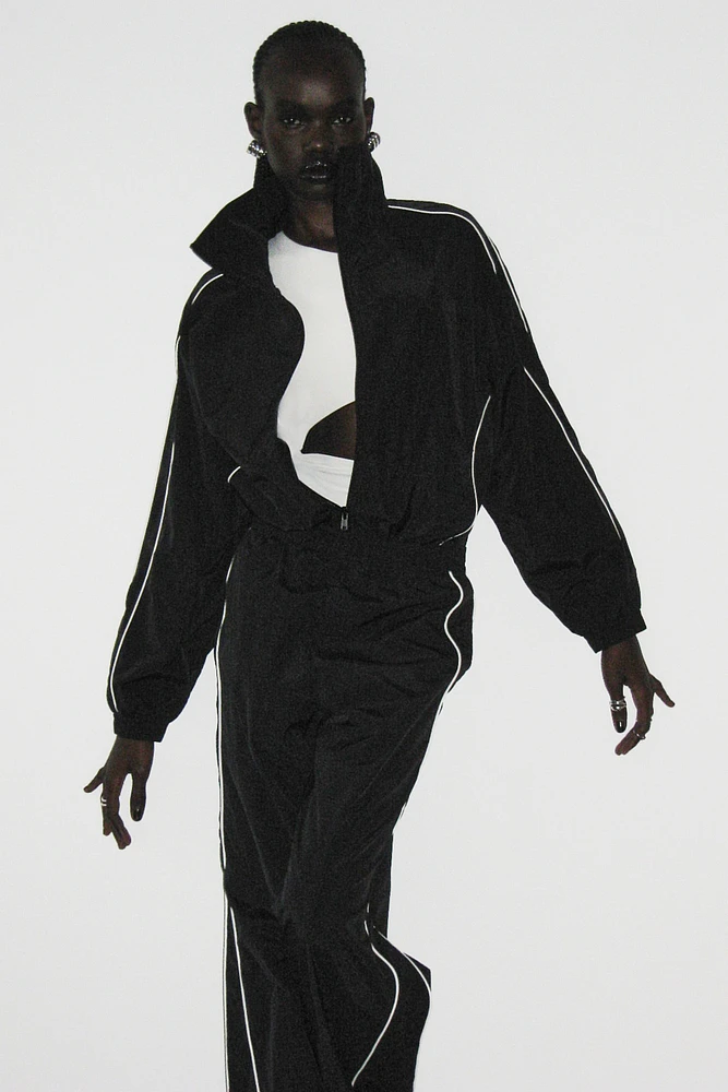 Track Pants with Piping