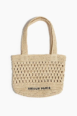 Sac fourre-tout en paille