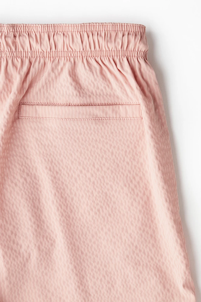Short de bain en crépon coton
