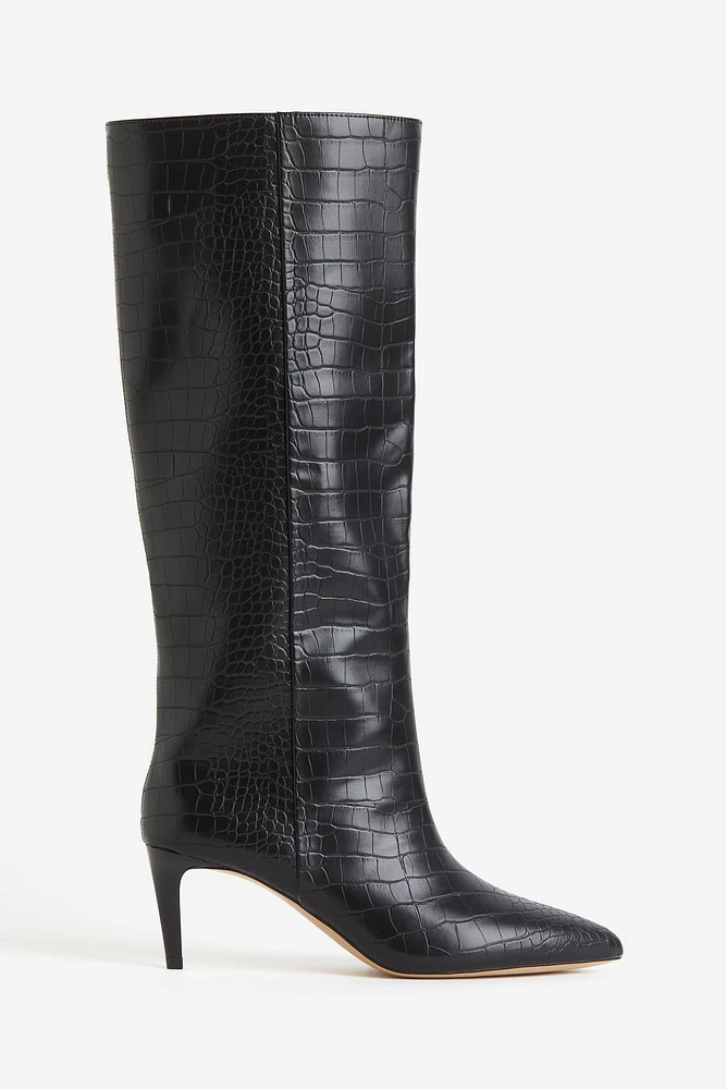 Knee-high Heeled Boots