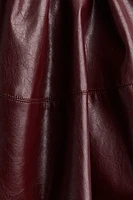 Flared Coated Skirt