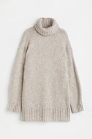 Knit Turtleneck Dress