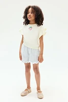 Sequined Cotton Top