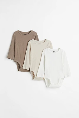 Lot de 3 maillots côtelés