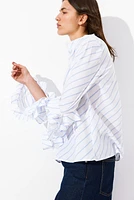 Ruffle-Sleeved Blouse