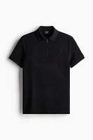 Slim Fit Half-zip Polo Shirt