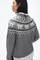 Jacquard-Knit Sweater
