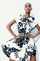 Button-Front Cotton Dress