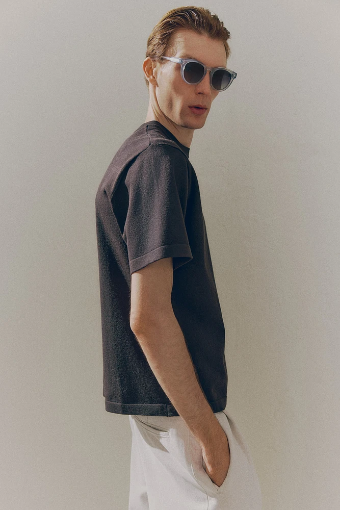 T-shirt coupe classique en tricot