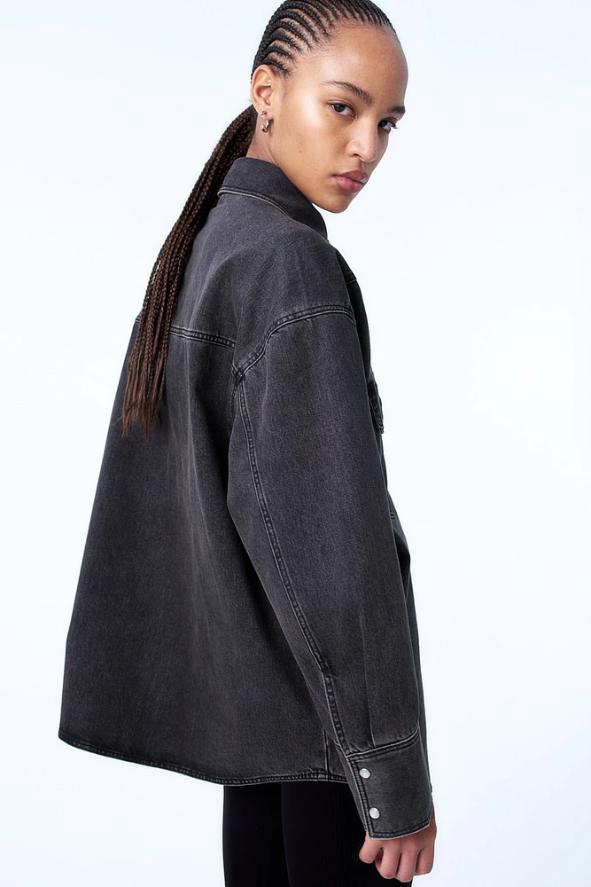 Chemise ample en denim