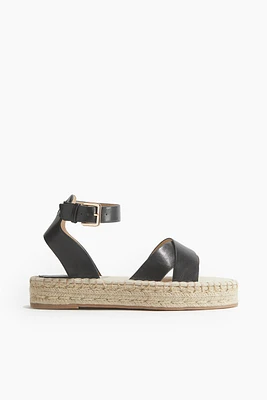 Sandales façon espadrilles