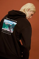 Loose Fit Printed Hoodie