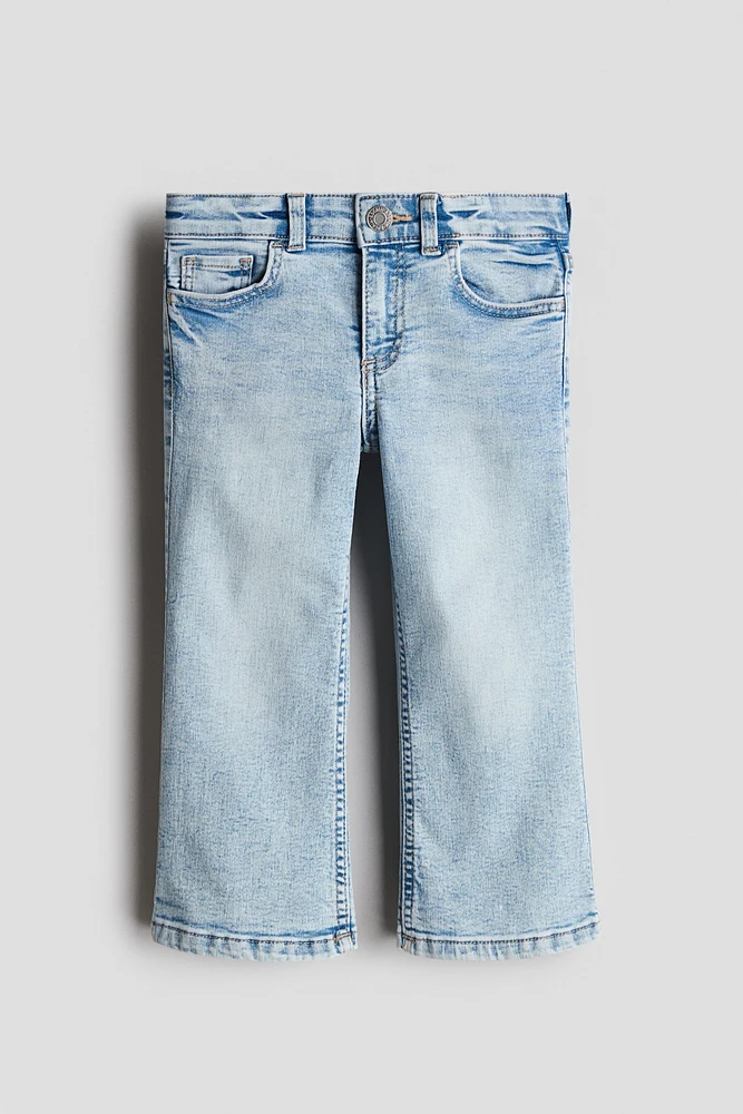 Cropped Flared Leg Jeans