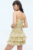Tiered-Skirt Strappy Dress
