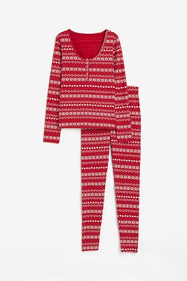 Ribbed Cotton Pajamas