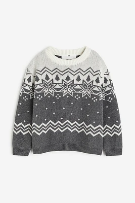 Jacquard-knit Sweater