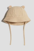 Ear-detail Sun Hat