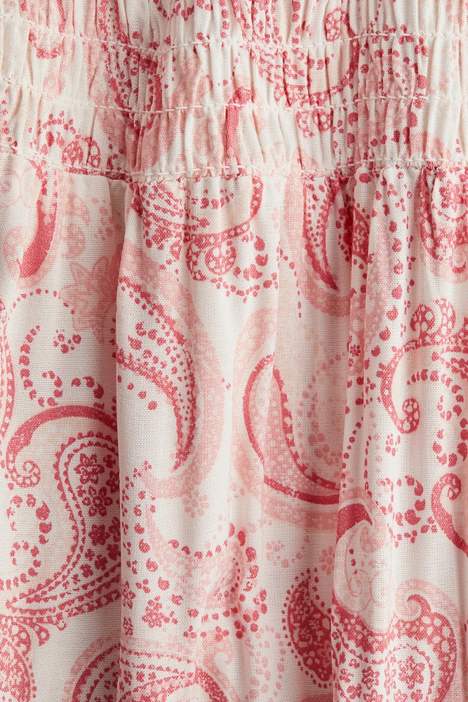 Smocked Tiered Skirt