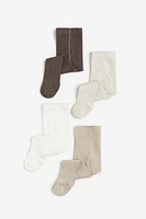 Lot de 4 collants en maille fine
