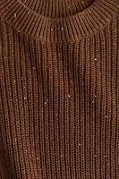 Rib-Knit Cotton Sweater