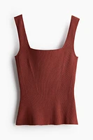 Rib-knit Tank Top