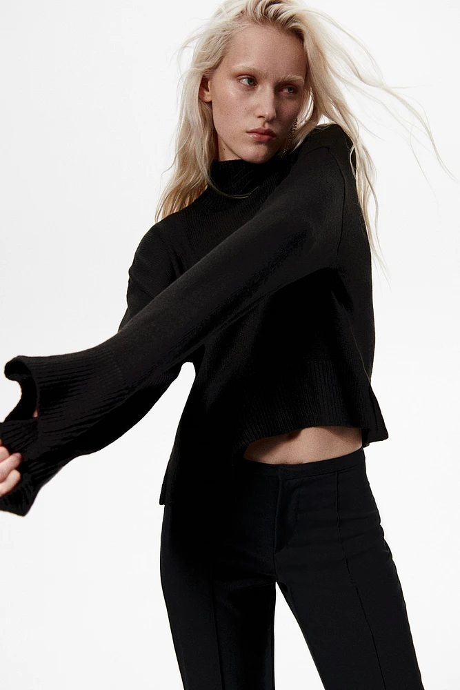 Fine-knit turtleneck jumper