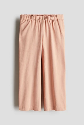 Wide-Leg Jersey Pants