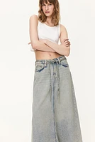 Feather Soft Denim Skirt