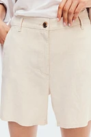 Linen-blend Shorts