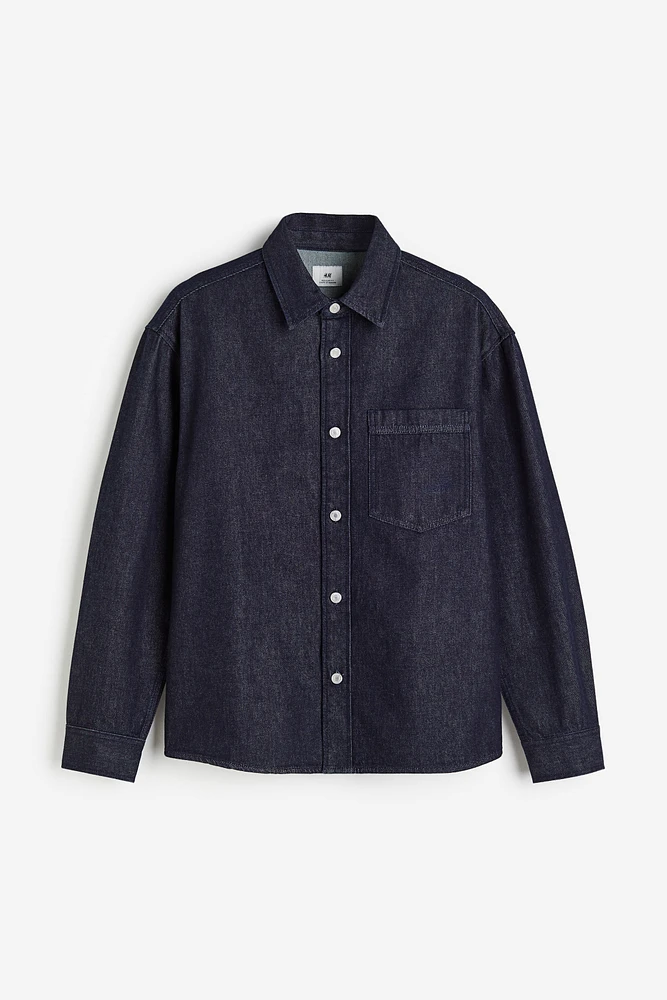 Regular Fit Denim Overshirt