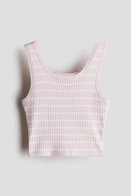 Débardeur en tricot côtelé