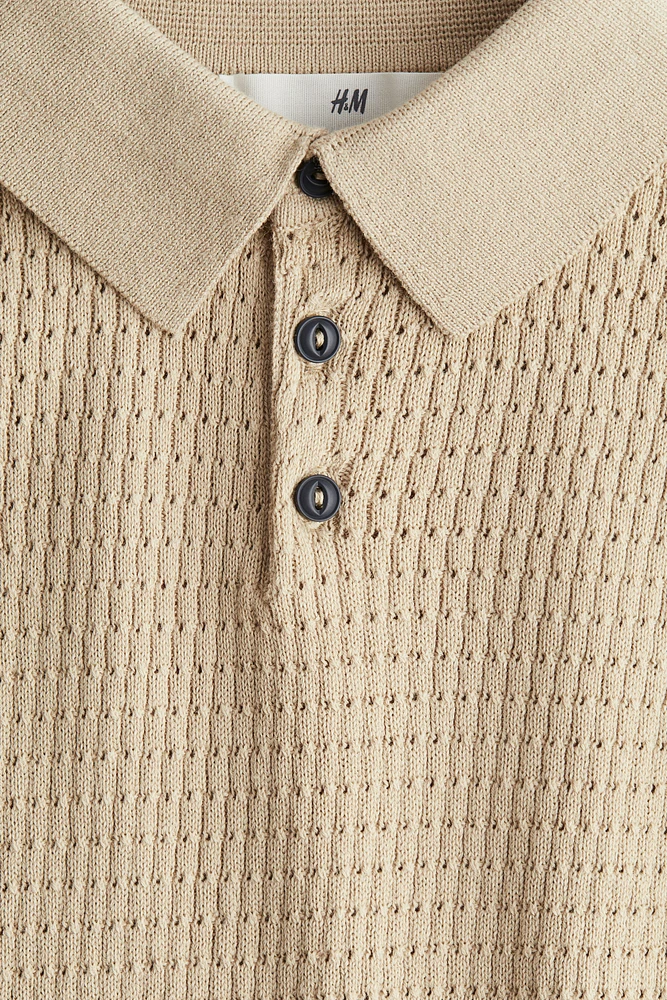 Polo en tricot de coton