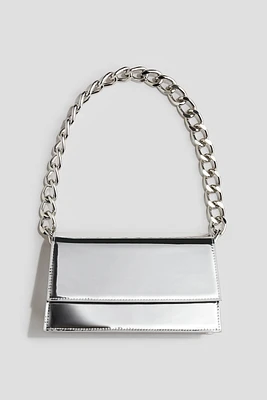 Metallic-Shimmer Shoulder Bag