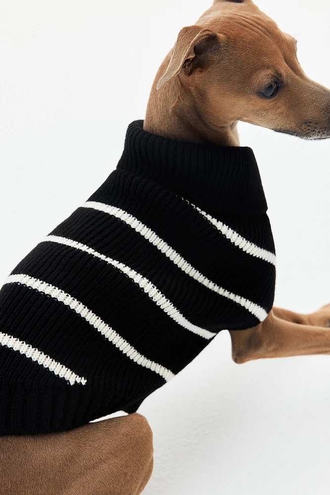 Rib-knit Dog Sweater