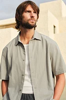Chemise texturée classique