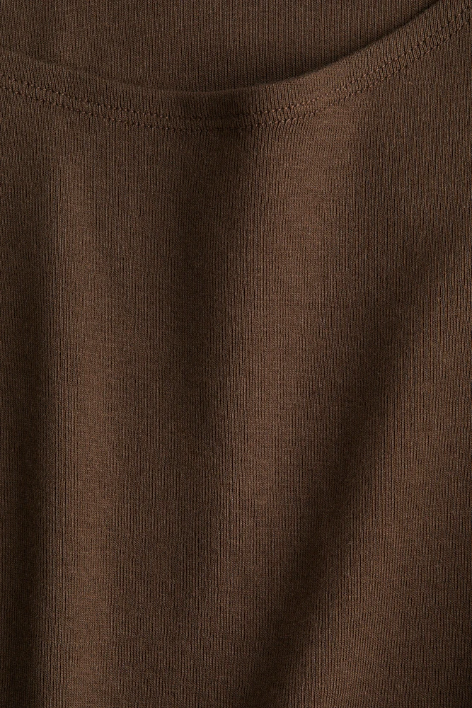 Boat-Neck Cotton Top