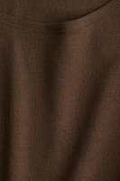 Boat-Neck Cotton Top