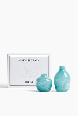 2-pack Mini Glass Vases