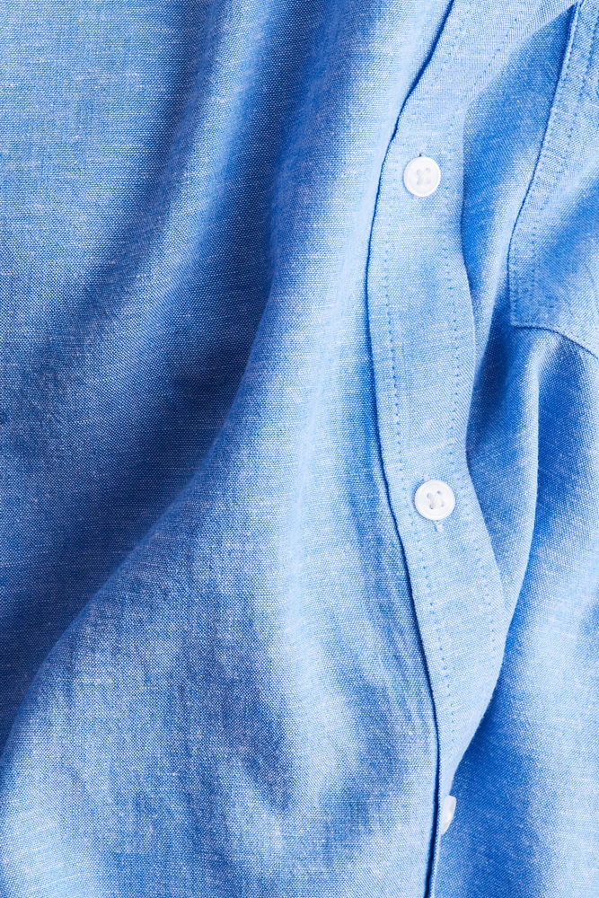 Chemise en lin mélangé