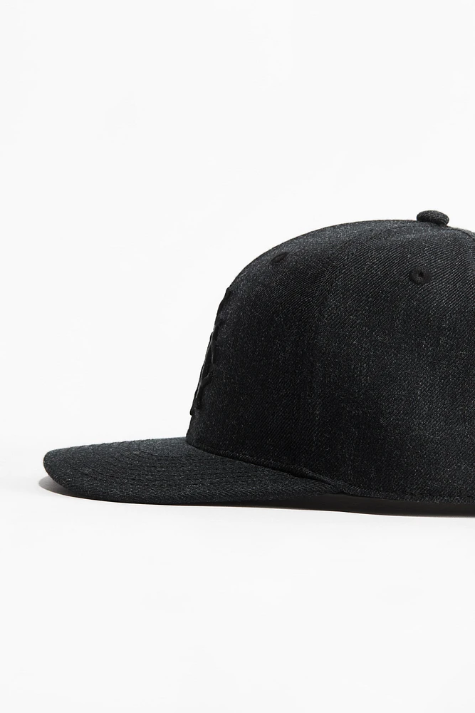 Cap with Embroidered Motif