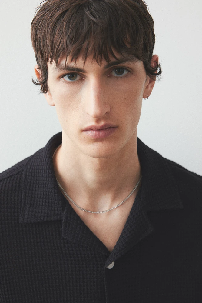 Regular Fit Jacquard-Knit Shirt