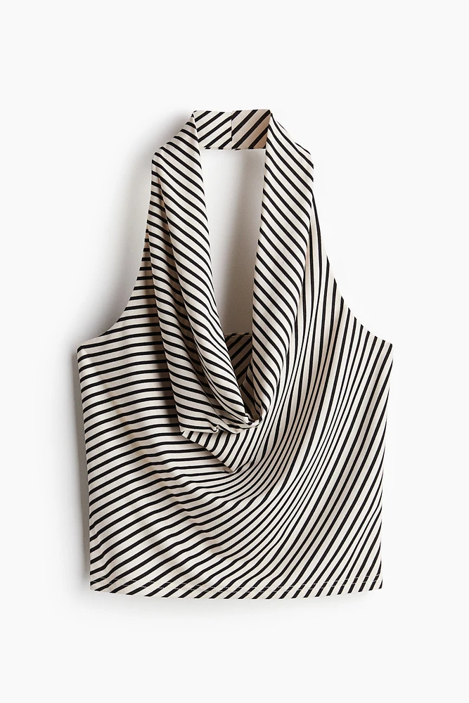 Crêpe Halterneck Top
