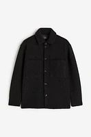 Loose Fit Bouclé Overshirt